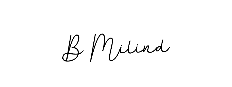 Here are the top 10 professional signature styles for the name B Milind. These are the best autograph styles you can use for your name. B Milind signature style 11 images and pictures png