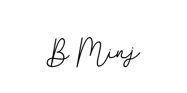 Best and Professional Signature Style for B Minj. BallpointsItalic-DORy9 Best Signature Style Collection. B Minj signature style 11 images and pictures png