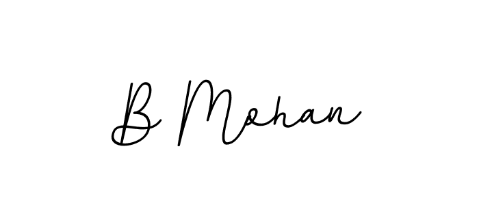 The best way (BallpointsItalic-DORy9) to make a short signature is to pick only two or three words in your name. The name B Mohan include a total of six letters. For converting this name. B Mohan signature style 11 images and pictures png