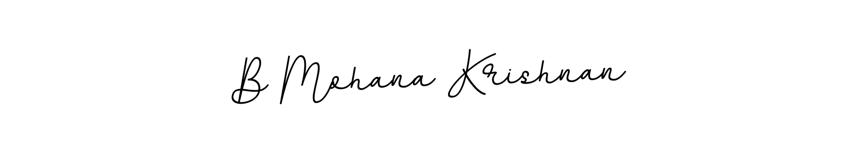 B Mohana Krishnan stylish signature style. Best Handwritten Sign (BallpointsItalic-DORy9) for my name. Handwritten Signature Collection Ideas for my name B Mohana Krishnan. B Mohana Krishnan signature style 11 images and pictures png