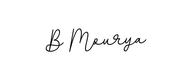 Make a beautiful signature design for name B Mourya. With this signature (BallpointsItalic-DORy9) style, you can create a handwritten signature for free. B Mourya signature style 11 images and pictures png