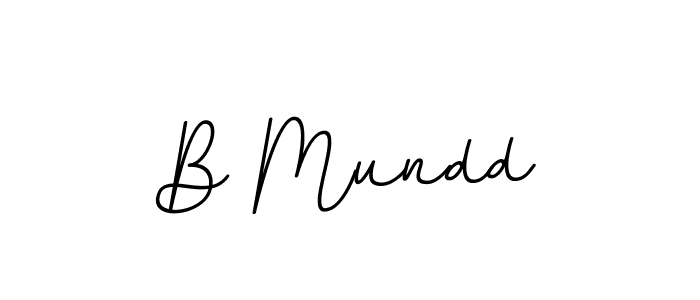 Make a beautiful signature design for name B Mundd. With this signature (BallpointsItalic-DORy9) style, you can create a handwritten signature for free. B Mundd signature style 11 images and pictures png