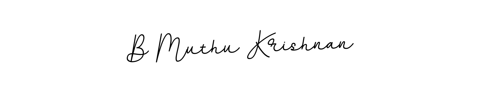 You should practise on your own different ways (BallpointsItalic-DORy9) to write your name (B Muthu Krishnan) in signature. don't let someone else do it for you. B Muthu Krishnan signature style 11 images and pictures png