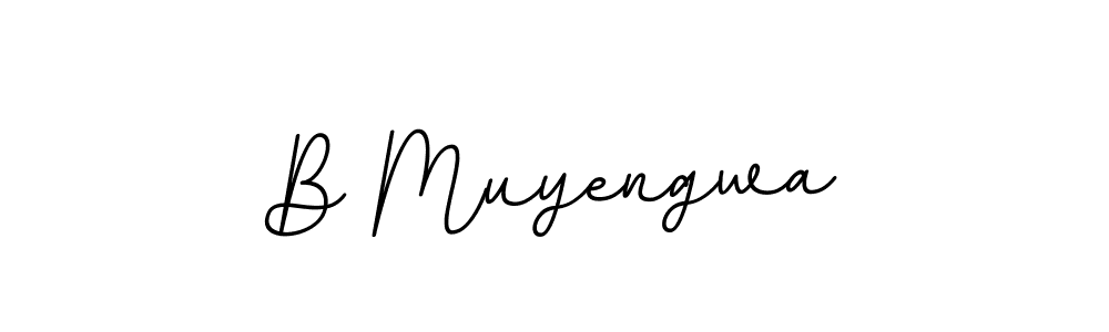You should practise on your own different ways (BallpointsItalic-DORy9) to write your name (B Muyengwa) in signature. don't let someone else do it for you. B Muyengwa signature style 11 images and pictures png
