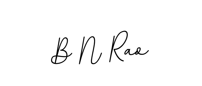 Make a beautiful signature design for name B N Rao. With this signature (BallpointsItalic-DORy9) style, you can create a handwritten signature for free. B N Rao signature style 11 images and pictures png