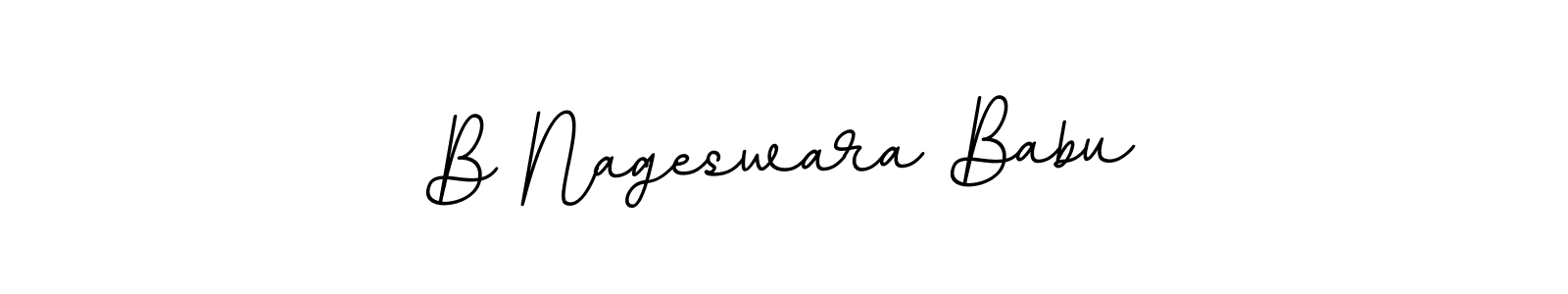 Make a beautiful signature design for name B Nageswara Babu. With this signature (BallpointsItalic-DORy9) style, you can create a handwritten signature for free. B Nageswara Babu signature style 11 images and pictures png