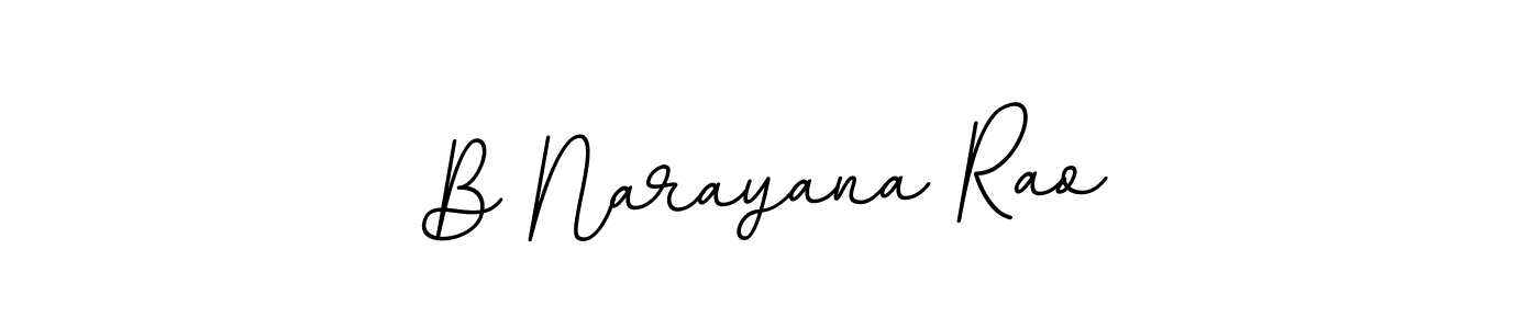 Create a beautiful signature design for name B Narayana Rao. With this signature (BallpointsItalic-DORy9) fonts, you can make a handwritten signature for free. B Narayana Rao signature style 11 images and pictures png