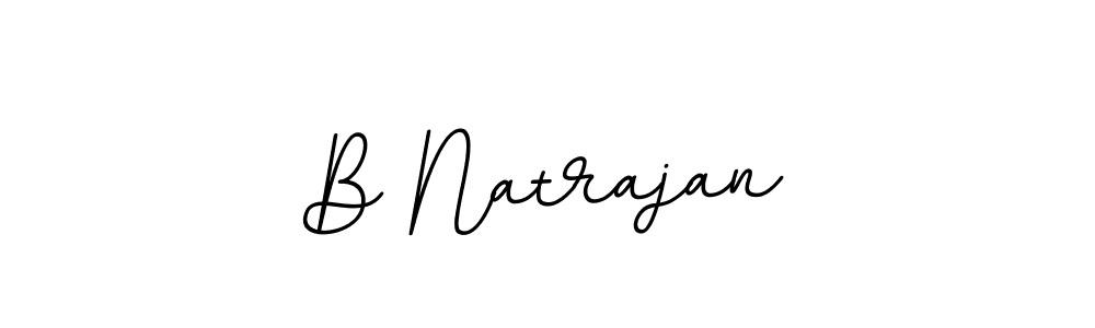 Make a beautiful signature design for name B Natrajan. With this signature (BallpointsItalic-DORy9) style, you can create a handwritten signature for free. B Natrajan signature style 11 images and pictures png