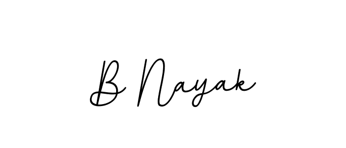 The best way (BallpointsItalic-DORy9) to make a short signature is to pick only two or three words in your name. The name B Nayak include a total of six letters. For converting this name. B Nayak signature style 11 images and pictures png