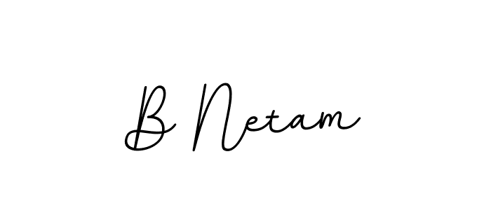 How to make B Netam name signature. Use BallpointsItalic-DORy9 style for creating short signs online. This is the latest handwritten sign. B Netam signature style 11 images and pictures png