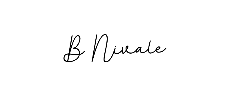 B Nivale stylish signature style. Best Handwritten Sign (BallpointsItalic-DORy9) for my name. Handwritten Signature Collection Ideas for my name B Nivale. B Nivale signature style 11 images and pictures png