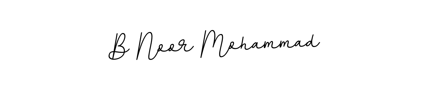 Make a beautiful signature design for name B Noor Mohammad. With this signature (BallpointsItalic-DORy9) style, you can create a handwritten signature for free. B Noor Mohammad signature style 11 images and pictures png