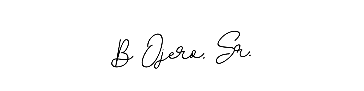 Use a signature maker to create a handwritten signature online. With this signature software, you can design (BallpointsItalic-DORy9) your own signature for name B Ojero, Sr.. B Ojero, Sr. signature style 11 images and pictures png