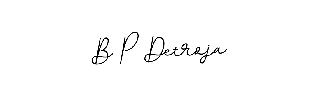 Create a beautiful signature design for name B P Detroja. With this signature (BallpointsItalic-DORy9) fonts, you can make a handwritten signature for free. B P Detroja signature style 11 images and pictures png
