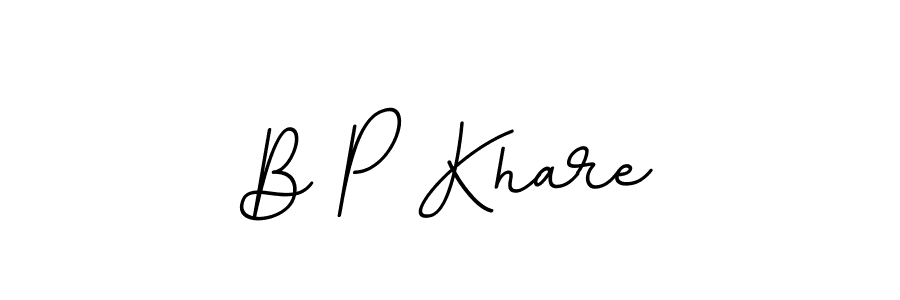 Make a beautiful signature design for name B P Khare. Use this online signature maker to create a handwritten signature for free. B P Khare signature style 11 images and pictures png