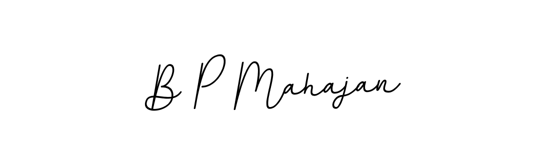 Create a beautiful signature design for name B P Mahajan. With this signature (BallpointsItalic-DORy9) fonts, you can make a handwritten signature for free. B P Mahajan signature style 11 images and pictures png