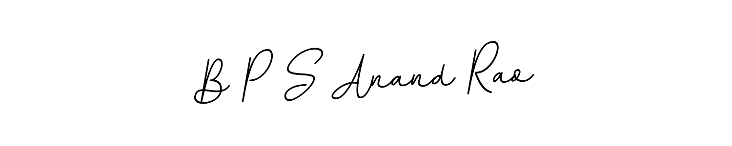 How to make B P S Anand Rao signature? BallpointsItalic-DORy9 is a professional autograph style. Create handwritten signature for B P S Anand Rao name. B P S Anand Rao signature style 11 images and pictures png