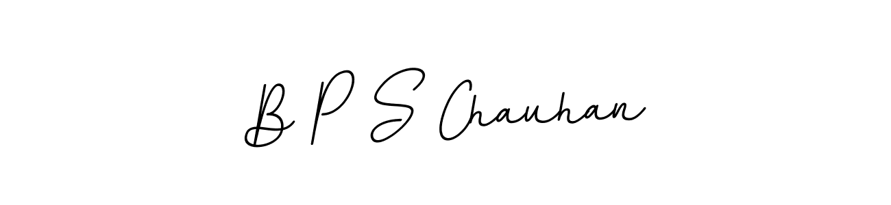 Design your own signature with our free online signature maker. With this signature software, you can create a handwritten (BallpointsItalic-DORy9) signature for name B P S Chauhan. B P S Chauhan signature style 11 images and pictures png