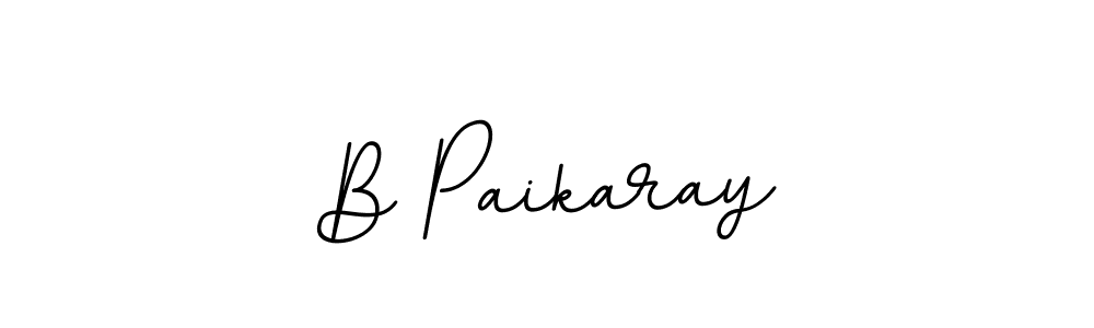 How to make B Paikaray signature? BallpointsItalic-DORy9 is a professional autograph style. Create handwritten signature for B Paikaray name. B Paikaray signature style 11 images and pictures png