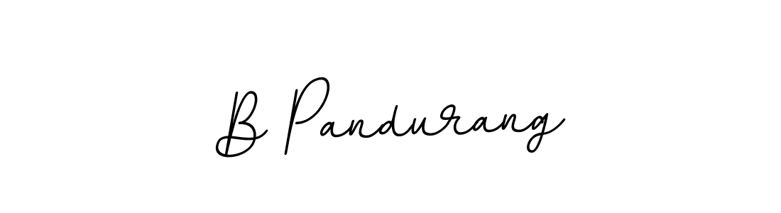The best way (BallpointsItalic-DORy9) to make a short signature is to pick only two or three words in your name. The name B Pandurang include a total of six letters. For converting this name. B Pandurang signature style 11 images and pictures png