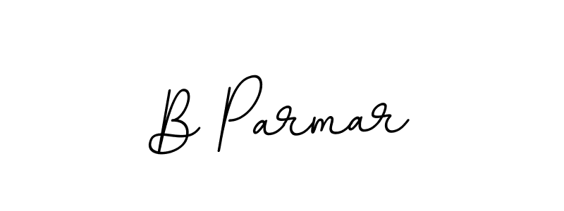 Make a beautiful signature design for name B Parmar. With this signature (BallpointsItalic-DORy9) style, you can create a handwritten signature for free. B Parmar signature style 11 images and pictures png