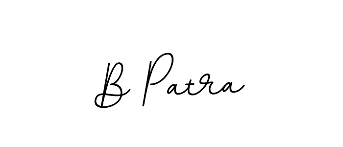 The best way (BallpointsItalic-DORy9) to make a short signature is to pick only two or three words in your name. The name B Patra include a total of six letters. For converting this name. B Patra signature style 11 images and pictures png