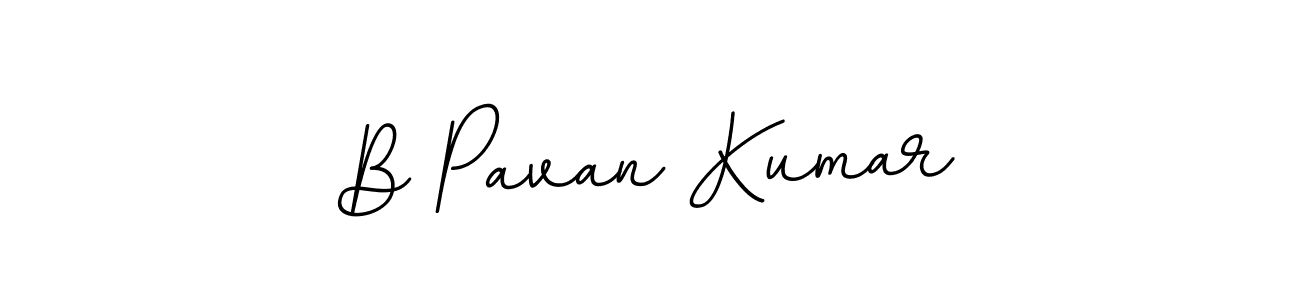 Make a beautiful signature design for name B Pavan Kumar. With this signature (BallpointsItalic-DORy9) style, you can create a handwritten signature for free. B Pavan Kumar signature style 11 images and pictures png