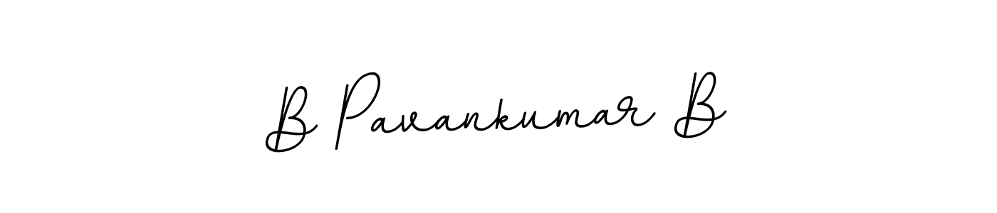 Design your own signature with our free online signature maker. With this signature software, you can create a handwritten (BallpointsItalic-DORy9) signature for name B Pavankumar B. B Pavankumar B signature style 11 images and pictures png