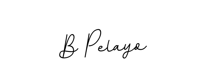 The best way (BallpointsItalic-DORy9) to make a short signature is to pick only two or three words in your name. The name B Pelayo include a total of six letters. For converting this name. B Pelayo signature style 11 images and pictures png