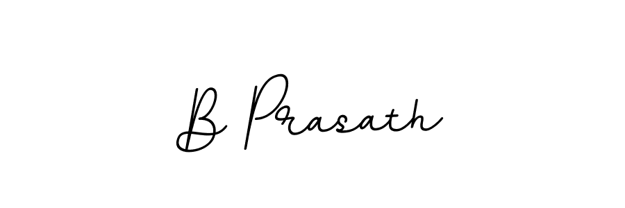 Use a signature maker to create a handwritten signature online. With this signature software, you can design (BallpointsItalic-DORy9) your own signature for name B Prasath. B Prasath signature style 11 images and pictures png