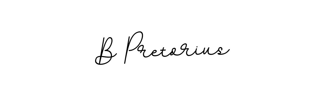 Design your own signature with our free online signature maker. With this signature software, you can create a handwritten (BallpointsItalic-DORy9) signature for name B Pretorius. B Pretorius signature style 11 images and pictures png