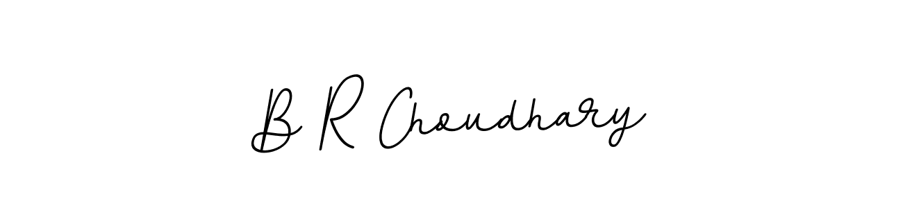 The best way (BallpointsItalic-DORy9) to make a short signature is to pick only two or three words in your name. The name B R Choudhary include a total of six letters. For converting this name. B R Choudhary signature style 11 images and pictures png