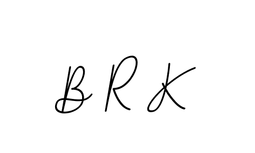 You should practise on your own different ways (BallpointsItalic-DORy9) to write your name (B R K) in signature. don't let someone else do it for you. B R K signature style 11 images and pictures png