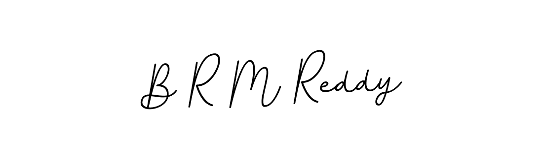 Design your own signature with our free online signature maker. With this signature software, you can create a handwritten (BallpointsItalic-DORy9) signature for name B R M Reddy. B R M Reddy signature style 11 images and pictures png