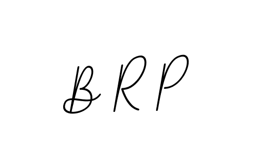 Make a beautiful signature design for name B R P. With this signature (BallpointsItalic-DORy9) style, you can create a handwritten signature for free. B R P signature style 11 images and pictures png