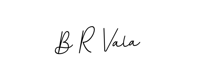 Make a beautiful signature design for name B R Vala. With this signature (BallpointsItalic-DORy9) style, you can create a handwritten signature for free. B R Vala signature style 11 images and pictures png