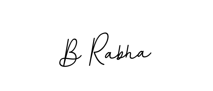 Use a signature maker to create a handwritten signature online. With this signature software, you can design (BallpointsItalic-DORy9) your own signature for name B Rabha. B Rabha signature style 11 images and pictures png