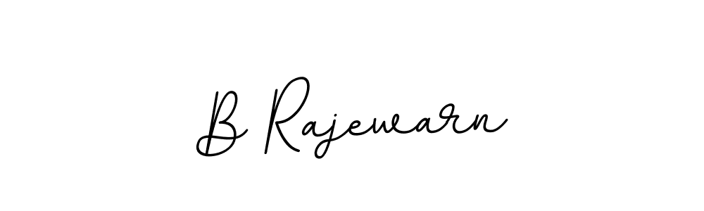 Also we have B Rajewarn name is the best signature style. Create professional handwritten signature collection using BallpointsItalic-DORy9 autograph style. B Rajewarn signature style 11 images and pictures png