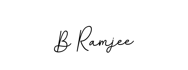 Create a beautiful signature design for name B Ramjee. With this signature (BallpointsItalic-DORy9) fonts, you can make a handwritten signature for free. B Ramjee signature style 11 images and pictures png