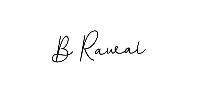 How to make B Rawal name signature. Use BallpointsItalic-DORy9 style for creating short signs online. This is the latest handwritten sign. B Rawal signature style 11 images and pictures png