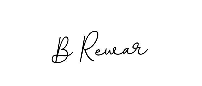 How to make B Rewar name signature. Use BallpointsItalic-DORy9 style for creating short signs online. This is the latest handwritten sign. B Rewar signature style 11 images and pictures png