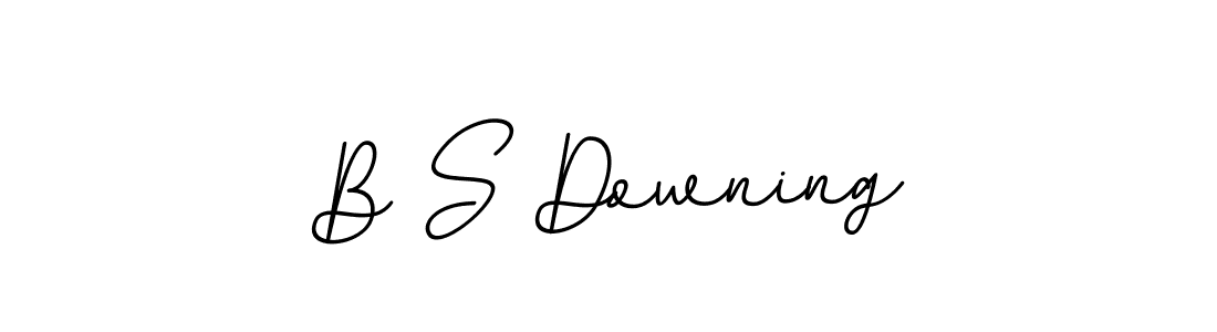 B S Downing stylish signature style. Best Handwritten Sign (BallpointsItalic-DORy9) for my name. Handwritten Signature Collection Ideas for my name B S Downing. B S Downing signature style 11 images and pictures png
