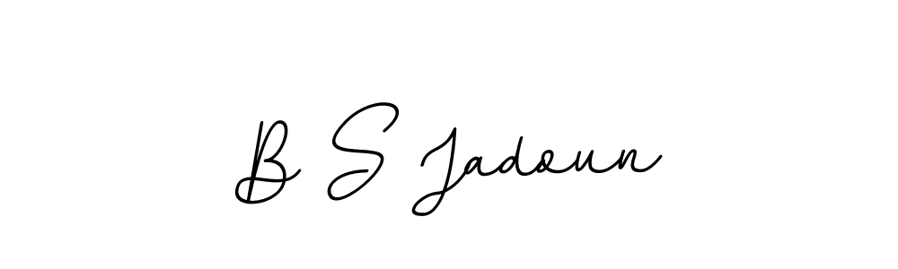 B S Jadoun stylish signature style. Best Handwritten Sign (BallpointsItalic-DORy9) for my name. Handwritten Signature Collection Ideas for my name B S Jadoun. B S Jadoun signature style 11 images and pictures png