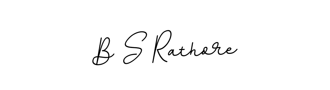 Make a beautiful signature design for name B S Rathore. With this signature (BallpointsItalic-DORy9) style, you can create a handwritten signature for free. B S Rathore signature style 11 images and pictures png