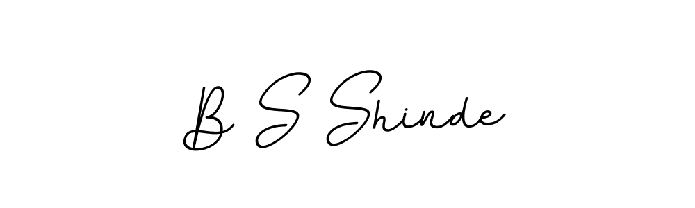 Make a beautiful signature design for name B S Shinde. Use this online signature maker to create a handwritten signature for free. B S Shinde signature style 11 images and pictures png