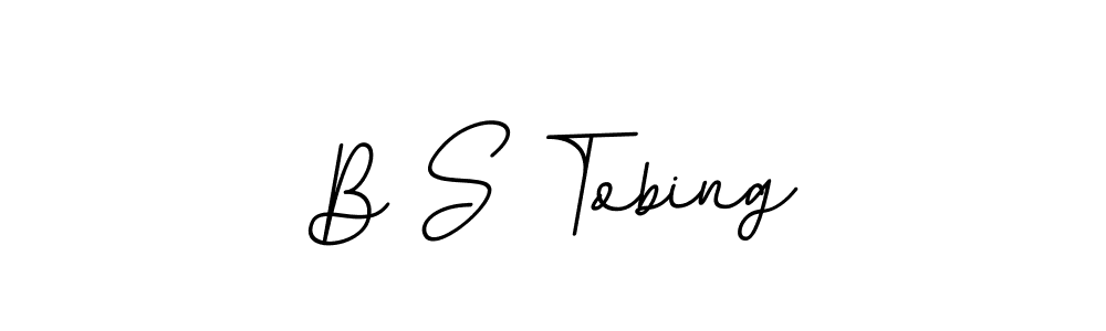 Create a beautiful signature design for name B S Tobing. With this signature (BallpointsItalic-DORy9) fonts, you can make a handwritten signature for free. B S Tobing signature style 11 images and pictures png