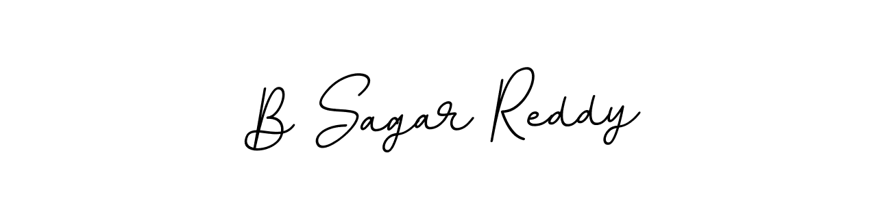 You should practise on your own different ways (BallpointsItalic-DORy9) to write your name (B Sagar Reddy) in signature. don't let someone else do it for you. B Sagar Reddy signature style 11 images and pictures png