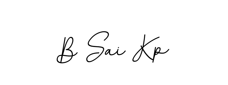 Design your own signature with our free online signature maker. With this signature software, you can create a handwritten (BallpointsItalic-DORy9) signature for name B Sai Kp. B Sai Kp signature style 11 images and pictures png