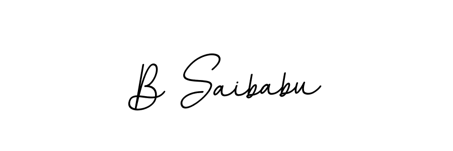 This is the best signature style for the B Saibabu name. Also you like these signature font (BallpointsItalic-DORy9). Mix name signature. B Saibabu signature style 11 images and pictures png