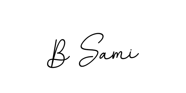 B Sami stylish signature style. Best Handwritten Sign (BallpointsItalic-DORy9) for my name. Handwritten Signature Collection Ideas for my name B Sami. B Sami signature style 11 images and pictures png